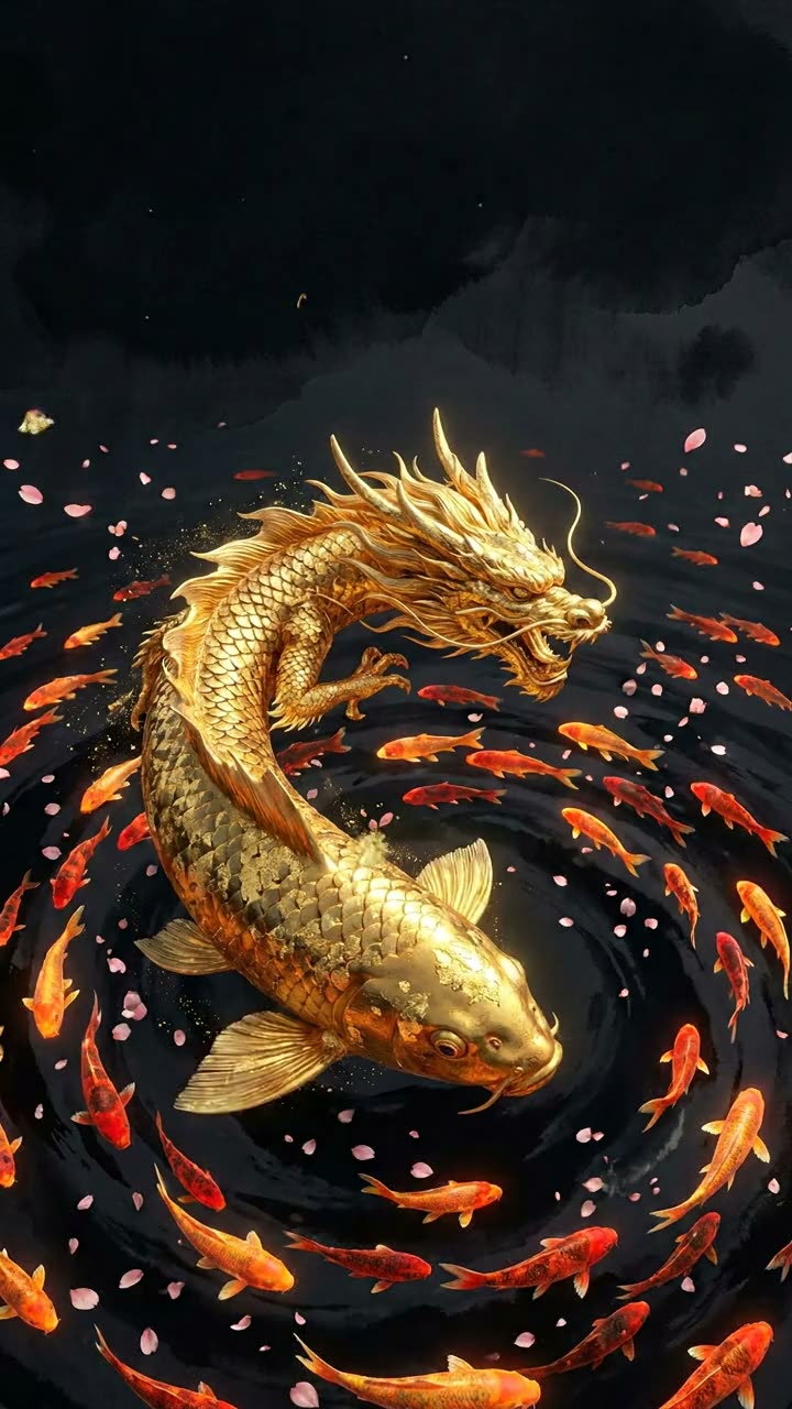 Still photo: Koi dragon